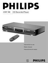 Philips CDR765BK User manual