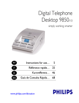 Philips 9850 User manual