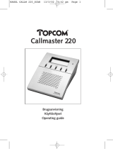 Topcom 220 User manual