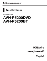 Pioneer AVH-P5200DVD AVH-P5200BT User manual