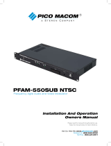 Pico Macom PFAM-550SUB User manual