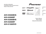 Pioneer AVH-X3500BHS User manual