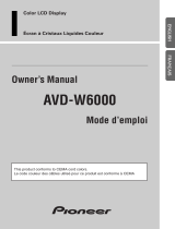 Pioneer AVD-W6000 User manual