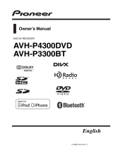 Pioneer AVH-P3300BT User manual