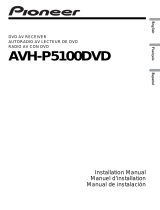 Pioneer AVH-P5100DVD User manual