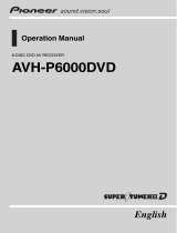 Pioneer AVH-P6000DVD User manual