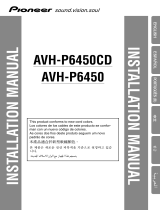 Pioneer AVH-P6450CD User manual