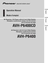 Pioneer AVH-P6400CD User manual