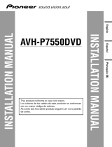Pioneer AVH-P7550DVD User manual
