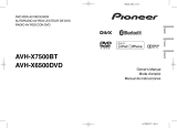 Pioneer AVH-X7500BT User manual