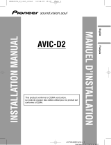 Pioneer AVIC-D2 User manual