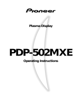 Pioneer PDP-502MXE User manual