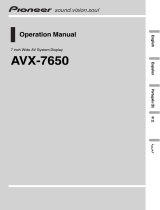 Pioneer AVX-7650 User manual