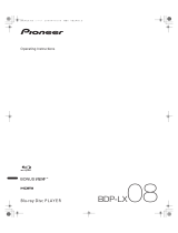 Pioneer BDP-LX08 User manual