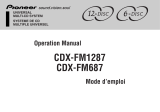 Pioneer CDX-FM1287 User manual