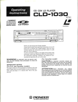 Pioneer CLD-1030 User manual