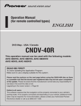 Pioneer CNDV-40R User manual