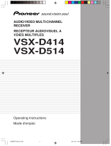 Pioneer VSX-D514 User manual
