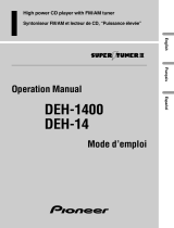 Pioneer DEH-1400 User manual