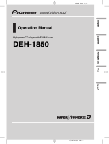 Pioneer DEH-1850 User manual