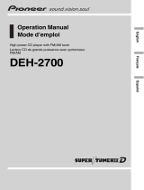Pioneer DEH-2700 User manual