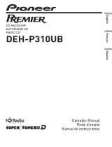 Pioneer PREMIER DEH-P310UB User manual
