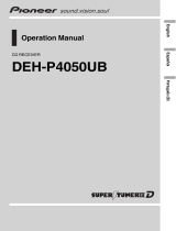 Pioneer DEH-P4050UB User manual