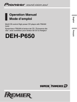 Pioneer DEH-P650 User manual