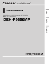 Pioneer DEH-P9650MP User manual