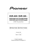 Pioneer DVR-103 User manual