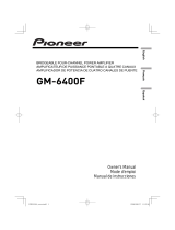 Pionner GM-6400F User manual