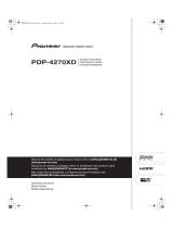 Pioneer pdp-4270xd User manual