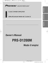 Pioneer PRS-D1200M User manual