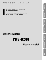 Pioneer PRS-D200 User manual