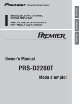 Pioneer PRS-D2200T User manual