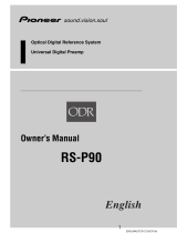 Pioneer RS-P90 User manual