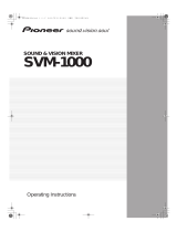 Pioneer SVM-1000 User manual