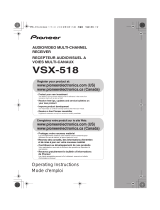 Pioneer VSX-518 User manual