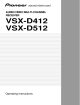 Pioneer VSX-D412 User manual