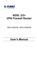 Planet ADW-4300B User manual