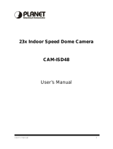 Planet 23x Indoor Speed Dome Camera CAM-ISD48 User manual