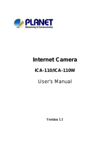 Planet Internet Camera ICA-110W User manual