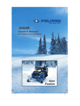 Polaris 600 Fusion User manual