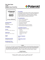 Polaroid T-600 User manual