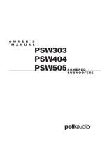 Polk Audio PSW303 User manual