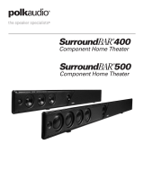 Polk Audio SURROUNDBAR 400 CHT User manual