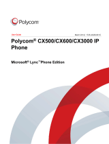 Polycom CX500 Lync Edition User manual