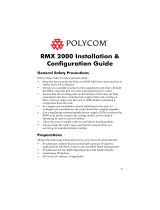 Polycom Real-Time Media Conferencing Platform RMX 2000 User manual