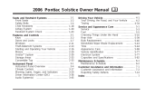 Pontiac Solstice 2006 User manual