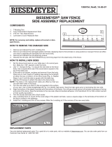 Porter-Cable Biesemeyer 1350734 User manual
